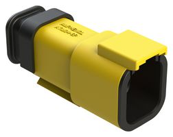 AMPHENOL SINE/TUCHEL ATM04-6P-SR01YL Automotive Connector Housing, Yellow, ATM Series, Receptacle, 6 Positions
