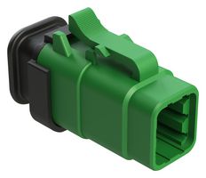 AMPHENOL SINE/TUCHEL ATM06-6S-SR01GN Automotive Connector Housing, Green, ATM Series, Plug, 6 Positions