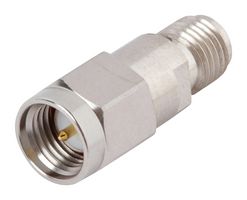 AMPHENOL SV MICROWAVE SF0929-6200-06 RF Fixed Attenuator, SMA Plug to SMA Jack, 6 dB, DC to 18GHz, 2 W, 50 ohm, Stainless Steel
