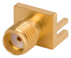 AMPHENOL SV MICROWAVE 2985-6038 RF / Coaxial Connector, SMA Coaxial, Straight Jack, Board Edge / End Launch, 50 ohm