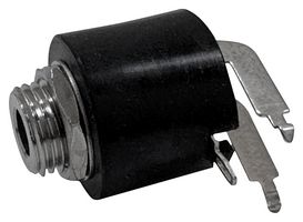 SWITCHCRAFT/CONXALL 732RAU DC Power Connector, Short Bushing, Jack, 5 A, 1.3 mm, Panel Mount, Through Hole Right Angle
