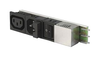 SCHURTER 5424.4253.151 Power Entry Connector, IEC C14 Inlet, Plug/Receptacle, 250VAC
