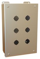 HAMMOND 1435SSH Metal Enclosure, 6 Holes, Push Button, 304 Stainless Steel, 241 mm, 159 mm, 76 mm, IP66