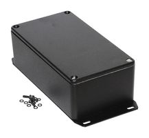 HAMMOND 1590TFBK Metal Enclosure, Small, Diecast Aluminum, 60.5 mm, 80 mm, 120 mm, IP54