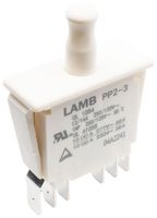 E-SWITCH PP2-4U7-2C2 Detector Switch, IP40, PP2 Series, DPDT, Quick Connect, 16 A, 1.244 "