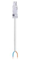 STEGO 244356 Cable Assembly, Power Receptacle to Free End, 6.6 ft, 2 m, White