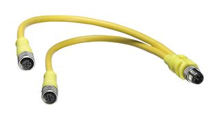 MOLEX / BRAD 1200680195 Cable de Sensor, Divisor-Y, Plug Micro-Change, 2X Receptáculos Micro-Change, 300 mm, 11.8 "