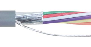 L-COM CS9-100 Cable Multiconductor, Blindado, 9 Hilos, 24 AWG, 100 ft, 30.48 m