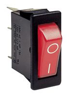 ARCOLECTRIC / BULGIN LIMITED C5503AABR2 Rocker Switch, On-Off, SPST, Illuminated, Panel Mount, Red, 5500 Series