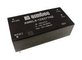 AIMTEC AMEL5-5S277NZ-ST AC/DC PCB Mount Power Supply (PSU), ITE, 1 Output, 5 W, 5 V, 1 A