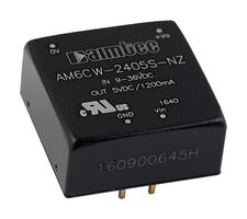 AIMTEC AM6CW-2415D-NZ-STD Isolated DIN Rail Mount DC/DC Converter, ITE, 4:1, 6 W, 2 Output, 15 V, 200 mA
