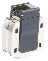 MOLEX / FCT 213032-1002 D Sub Backshell, Black, 213032 Series, DE, 45°, 180°, Zinc Diecast Body