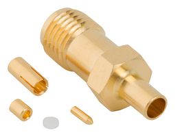 AMPHENOL RF 901-10764 RF / Coaxial Connector, SMA Coaxial, Straight Jack, Solder, 50 ohm, 1.37mm Micro, Beryllium Copper