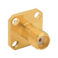 BULGIN LIMITED RFSMAA4JCDLF RF / Coaxial Connector, SMA Coaxial, Straight Flanged Jack, Solder, 50 ohm, Beryllium Copper