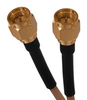 JOHNSON - CINCH CONNECTIVITY 415-0205-060 RF / Coaxial Cable Assembly, 3.3 ft, 1 m, RG174, SMA Bulkhead Jack, Straight SMA Plug