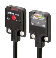 OMRON ELECTRONIC COMPONENTS E3TFT122M Photoelectric Sensor, 19.685", 50mA, Digital - NPN, 12 to 24VDC, E3T Series