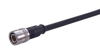HARTING 21402000552010 Sensor Cable, A-Code, Black, M12 Plug, Free End, 5 Positions, 1 m, 3.3 ft