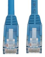 EATON TRIPP LITE N201L-2P5M-BL Ethernet Cable, Gigabit Snagless Molded, Cat6, RJ45 Plug to RJ45 Plug