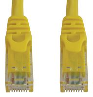 EATON TRIPP LITE N261-003-YW Ethernet Cable, 10G Snagless Molded, Cat6a, RJ45 Plug to RJ45 Plug, UTP (Unshielded Twisted Pair)