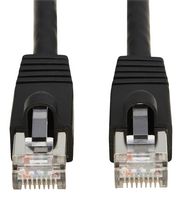 EATON TRIPP LITE N272-F01-BK Cable Ethernet, Cat8, RJ45 Macho a RJ45 Macho, SSTP (par trenzado blindado apantallado), Negro