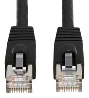 EATON TRIPP LITE N272-F03-BK Ethernet Cable, Cat8, RJ45 Plug to RJ45 Plug, SSTP (Screened Shielded Twisted Pair), Black