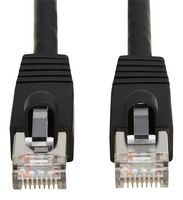 EATON TRIPP LITE N272-F15-BK Ethernet Cable, Cat8, RJ45 Plug to RJ45 Plug, SSTP (Screened Shielded Twisted Pair), Black, 4.6 m