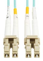 EATON TRIPP LITE N820-02M-OM4TAA Fiber Optic Cable, OM4 Multimode, 2 Fibers, 6.562', 50µm / 125µm, LC-LC Duplex
