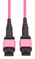 EATON TRIPP LITE N845B-02M-12MTA Fiber Optic Cable, OM4 Multimode, 12 Fibers, 6.562', 50µm / 125µm, MTP-MPO Jack