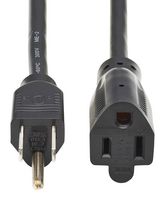 EATON TRIPP LITE P022-012-13A Mains Power Cord, NEMA 5-15P to NEMA 5-15R, 3.66 m, 13 A, 125 VAC, Black