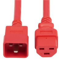 EATON TRIPP LITE P035-006-ARD Cable de Alimentación, IEC 320 C20 to IEC 320 C21, 1.83 m, 20 A, 250 VAC, Rojo