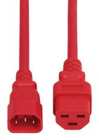 EATON TRIPP LITE P037-005-ARD Mains Power Cord, IEC 320 C14 to IEC 320 C21, 1.52 m, 15 A, 250 VAC, Red