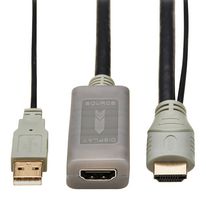 EATON TRIPP LITE P569-015-MF-ACT Cable de Audio / Video, HDMI Macho, USB Tipo A, Receptáculo HDMI, 15 ft, 4.57 m, Negro