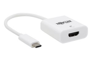 EATON TRIPP LITE U444-06N-HD8KW Adaptor, USB-C Multiport, M/F, 8K, HDR, 4:4:4, HDCP 2.3, White