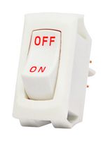 CARLING TECHNOLOGIES RSCA211-VB-B-1-V Interruptor (Switch) de Balancín, Apagado-Nada-Encendido, SPST, No Iluminado, Panel, Snap-In