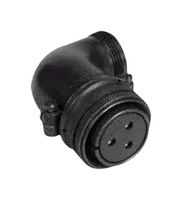 AMPHENOL INDUSTRIAL 97-3108B-24-10S Conector Circular, 97 Series, MIL-DTL-5015, Macho Ángulo Reca, 9 Contactos, Socket por Soldadura