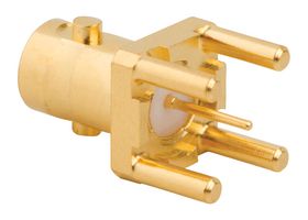 AMPHENOL RF 034-1024 RF / Coaxial Connector, BNC Coaxial, Straight Jack, Through Hole Vertical, 75 ohm, Beryllium Copper