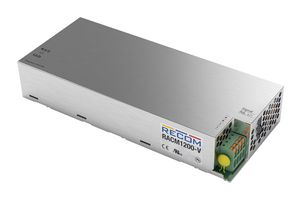RECOM POWER RACM1200-24SAV/ENC AC/DC Enclosed Power Supply (PSU), ITE & Medical, 1 Outputs, 1.2 kW, 24 V, 50 A