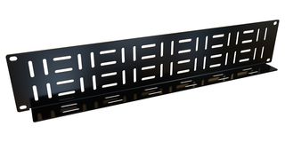 HAMMOND HCMP192UBK Panel Administrador de Cables Horizontal, Acero calibre 14, Recubrimiento en Polvo Negro, 19" x 3.5"
