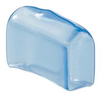 ESSENTRA COMPONENTS 840620 Fuse Cover, PVC, Transparent Blue, Quick Fit, 0.24" x 0.79" x 0.5", Panel Mount