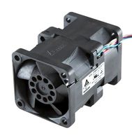 DELTA ELECTRONICS GFC0412DS-DV17 DC Axial Fan, 12 V, Square, 40 mm, 56 mm, Ball Bearing, 33.22 CFM