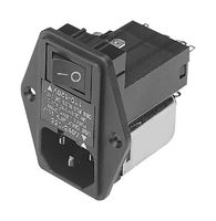 DELTA ELECTRONICS 06SB3M Filtered IEC Power Entry Module, IEC C14, Medical, 6 A, 250 VAC, 2-Pole Switch, Dual