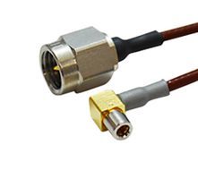 HIROSE / HRS HRMP-ML51LP-DTR178-350RS RF / Coaxial Cable Assembly, 13.8 ", 350 mm, SMA Plug, ML51 Right Angle Plug, 50 ohm
