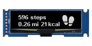 MIDAS DISPLAYS MDOB128032IV-WS OLED de Gráficos, 128 x 32 Pixels, Monomodo, Multimodo, 3 V, SPI, 59mm x 18.86mm, -40 °C