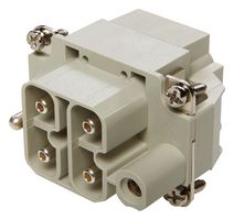 LAPP 10407910 Conector Uso Rudo, EPIC Power HS Series, Inserto, 4 Contactos, 6B, Macho, Macho por Tornillo