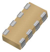 KYOCERA AVX W2A45C102KAT2A Capacitor Array, 1000 pF, 0508 [1220 Metric], 50 V, 4 Capacitors, Standard Terminal, ± 10%