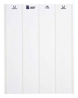 BRADY LAT-11-747-5 Label, Identification, Laser Printable, 9.53 mm, 47.63 mm, Polyester, White