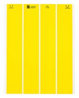 BRADY LAT-11-747-5-YL Label, Identification, Laser Printable, 9.53 mm, 47.63 mm, Polyester, Yellow