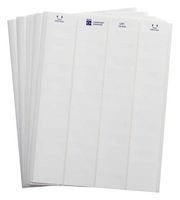 BRADY LAT-13-410-2.5 Label, Identification, Laser Printable, 21.16 mm, 47.63 mm, Polyolefin, White