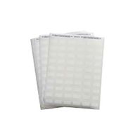 BRADY LAT-23-747-2.5 Label, Identification, Laser Printable, 12.7 mm, 25.4 mm, Polyester, White