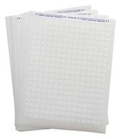 BRADY LAT-60-799-2.5 Label, Identification, Laser Printable, 9.525 mm, Nylon Cloth, White